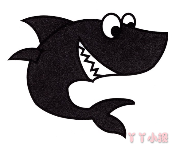 怎么画小鲨鱼简单又好看 小鲨鱼简笔画图片