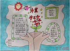 小学生《植树节》主题手抄报绘画图片及内容一等奖