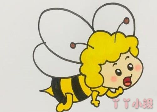 蜜蜂简笔画图片 可爱的蜜蜂是怎么画的