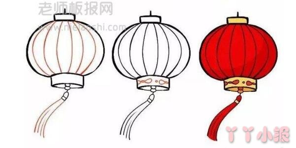 春节的红灯笼简笔画 红灯笼如何画