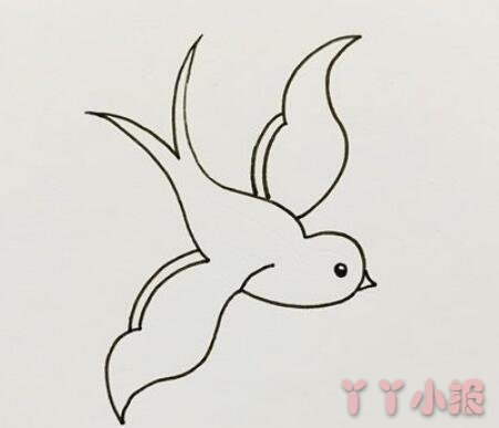 简单的小燕子简笔画图片 小燕子如何画的