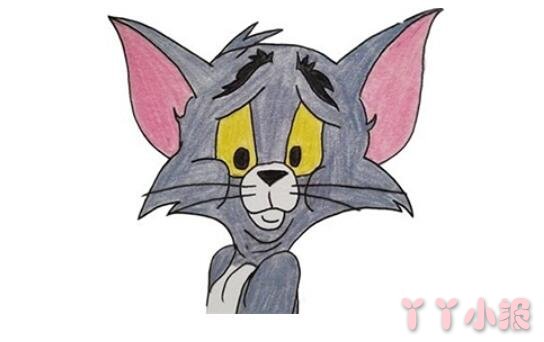 卡通动物汤姆猫简笔画图片 汤姆猫是怎么画的
