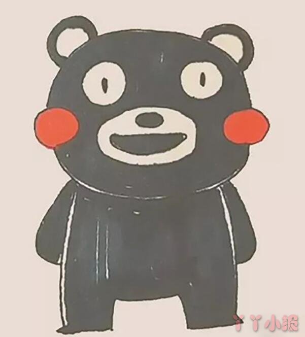熊本熊怎么画简单又可爱 熊本熊简笔画图片带步骤