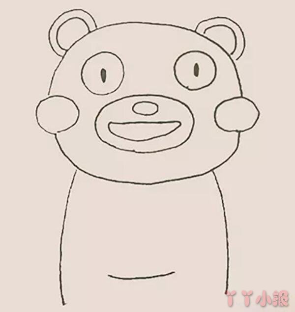 熊本熊怎么画简单又可爱 熊本熊简笔画图片带步骤