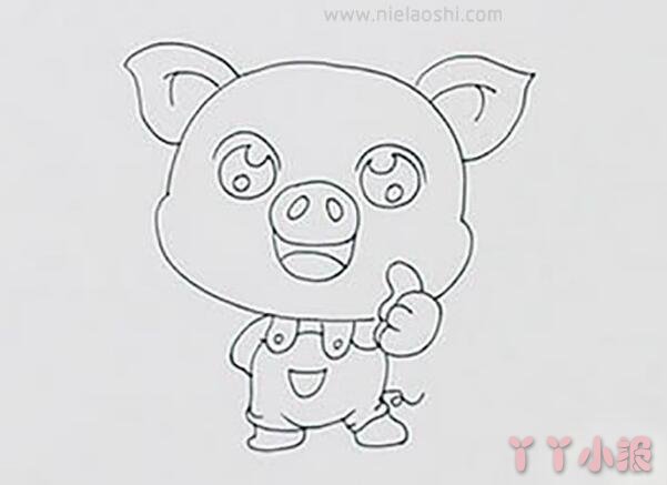 Q版小猪简笔画图片 Q版小猪是怎么画的