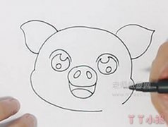 Q版小猪简笔画图片卡通小猪是怎么画带步骤