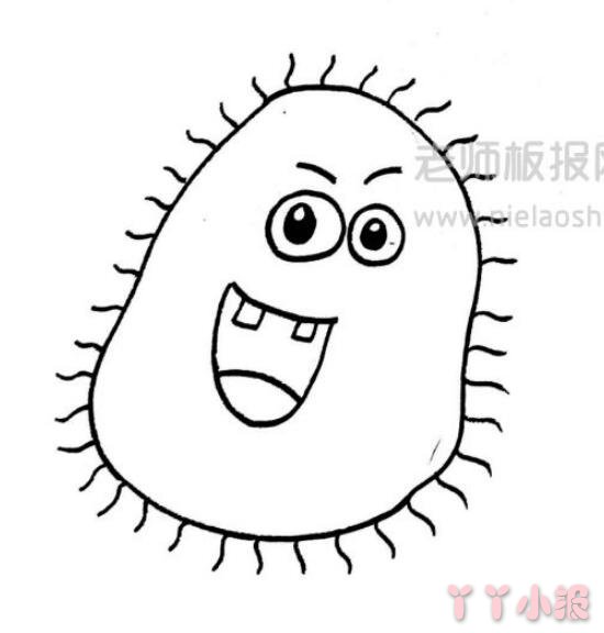 新型冠状病毒简笔画图片 新型冠状病毒是怎么画的