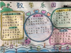 二年级数学乐园中国地图手抄报简单又漂亮带步骤
