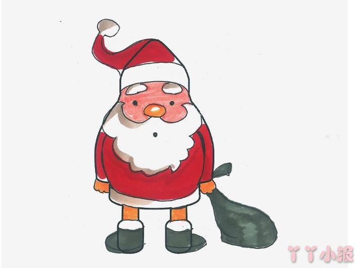 怎么画圣诞老人简单又好看带步骤 圣诞老人简笔画图片