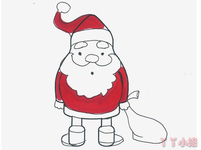 怎么画圣诞老人简单又好看带步骤 圣诞老人简笔画图片