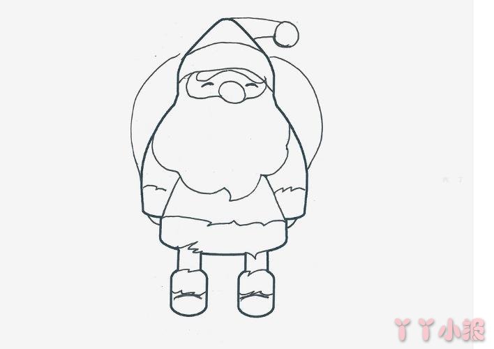 怎么画圣诞老人简单又可爱带步骤 圣诞老人简笔画图片