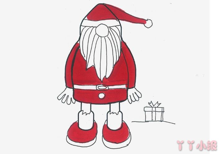 怎么画圣诞老人简单又漂亮带步骤 圣诞老人简笔画图片