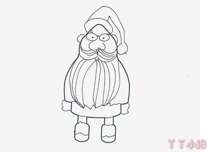 圣诞老人怎么画可爱带步骤涂颜色 圣诞老人简笔画图片