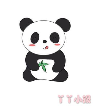 一步一步画大熊猫简笔画图片带步骤涂色 大熊猫怎么画简单