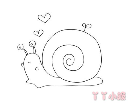 蜗牛简笔画图片 蜗牛是怎么画的