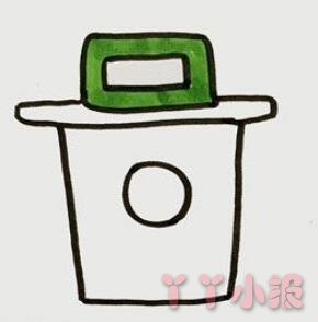 分类垃圾桶简笔画图片 垃圾桶怎么画