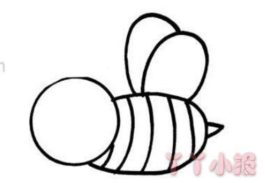 怎样画蜜蜂简笔画填色简单又漂亮带步骤