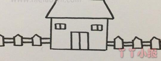 怎样画乡村房子简笔画填色简单又漂亮带步骤