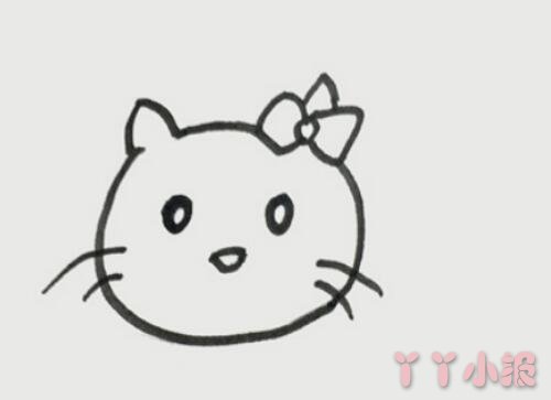 小猫简笔画带颜色  小猫怎么画简单又好看带步骤