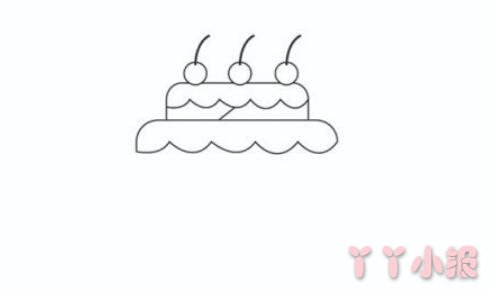儿童简笔画蛋糕怎么画涂色简单又漂亮带步骤
