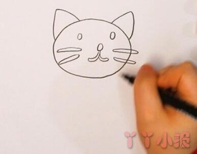 一步一步画小猫简笔画简单又好画涂颜色