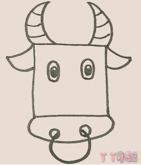 儿童简笔画水牛怎么画涂色简单又漂亮带步骤