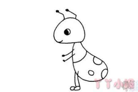 怎样画小蚂蚁简笔画填色简单又漂亮带步骤