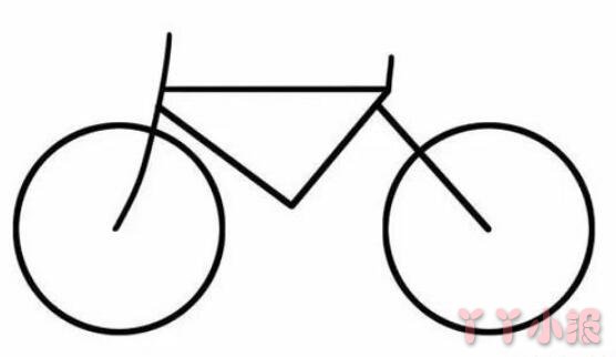 自行车的画法步骤涂颜色 自行车简笔画图片