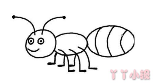 儿童简笔画蚂蚁怎么画涂色简单又漂亮带步骤