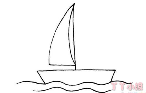 一步一步画帆船简笔画简单又好画涂颜色