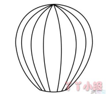 热气球的画法步骤涂颜色 热气球简笔画图片
