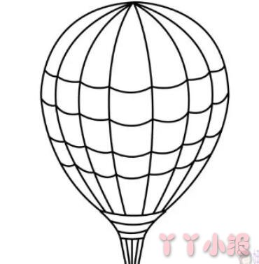 热气球的画法步骤涂颜色 热气球简笔画图片
