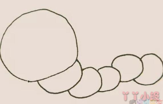 儿童简笔画毛毛虫怎么画涂色简单又漂亮带步骤