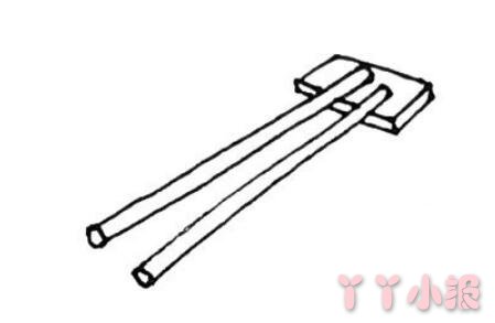筷子的画法步骤涂颜色 筷子简笔画图片
