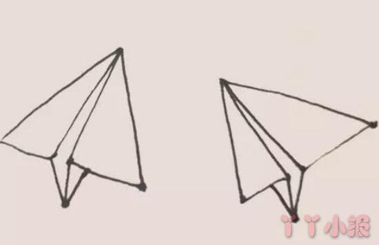 纸飞机简笔画带颜色  纸飞机怎么画简单又好看带步骤