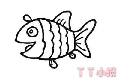 鱼简笔画带颜色  鱼怎么画简单又好看带步骤