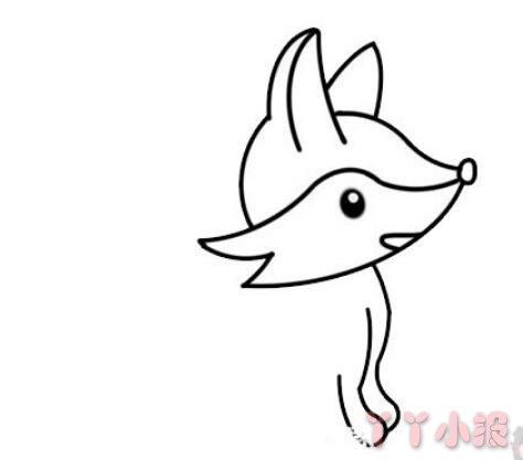 儿童简笔画卡通狐狸怎么画涂色简单又漂亮带步骤