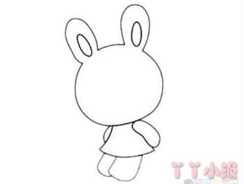 兔子的画法步骤涂颜色 兔子简笔画图片