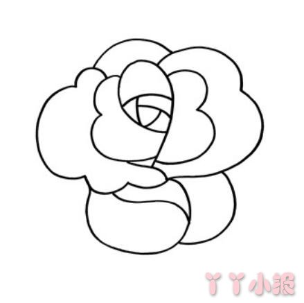 玫瑰花怎么画简单又好画带步骤涂颜色