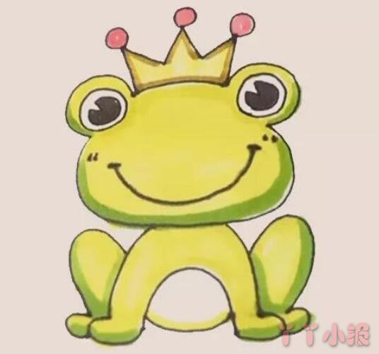 青蛙王子简笔画带颜色  青蛙王子怎么画简单又好看带步骤